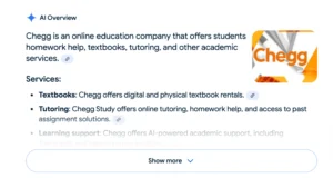 Chegg sues google for AI Overviews and abuse of monopoly power