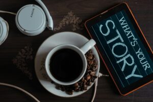 What's your story on a chalkboard to represent branding