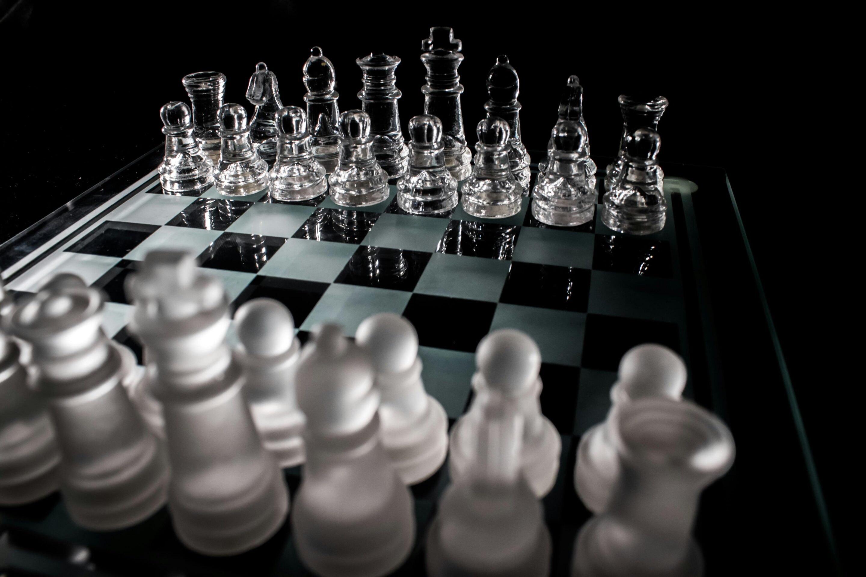 Chessboard to represent marketing strategy