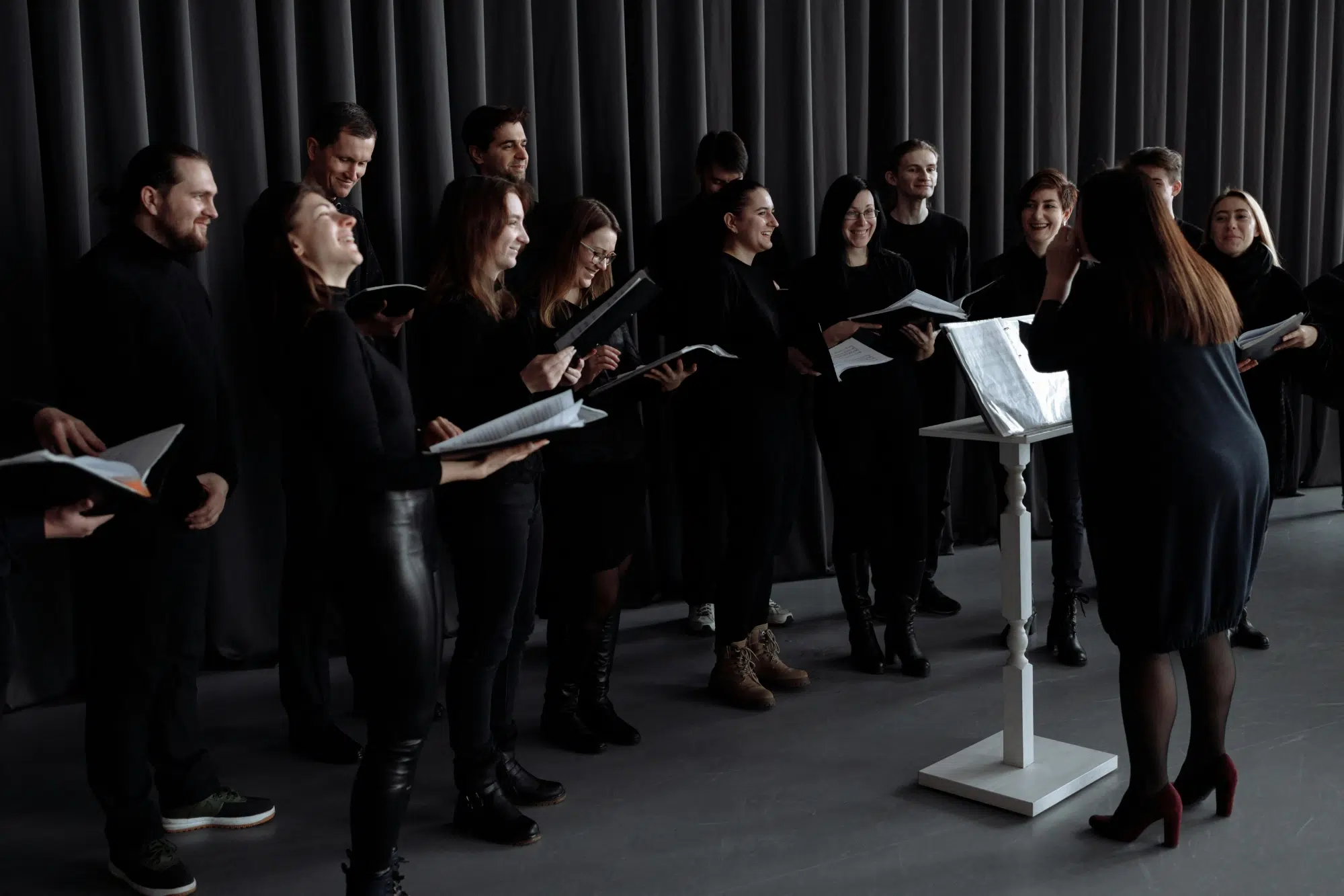 A choir representing a marketing mix